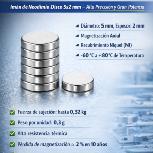 Imanes Neodimios 5mm x 2mm